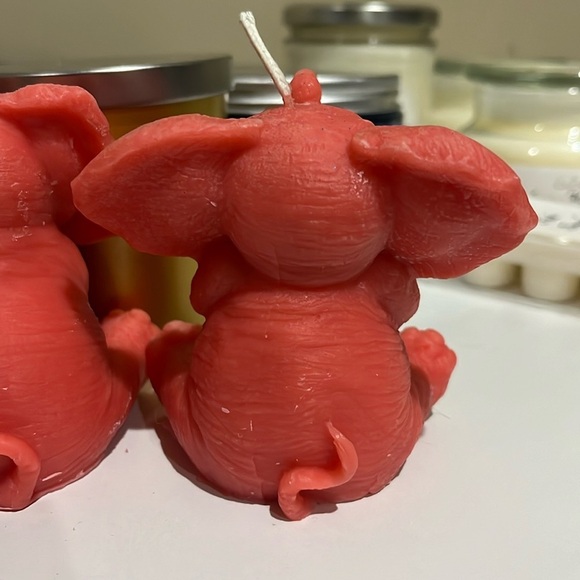 Alabama Roll Tide Big Al Hear No Evil See No Evil Speak No Evil Candle Set - Picture 3 of 8